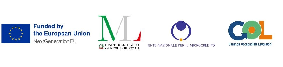 Finanziato dall’Unione Europea NextGenerationEU, Ministero del Lavoro e delle Politiche Sociali, programma GOL Garanzia di Occupabilità dei Lavoratori